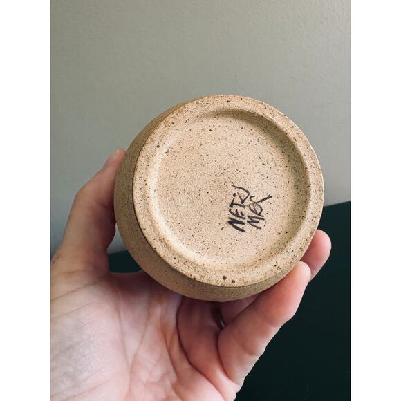 Mid Century Mexico Vase - Bird and Flowers Vase - Signed - Picture 2 of 7